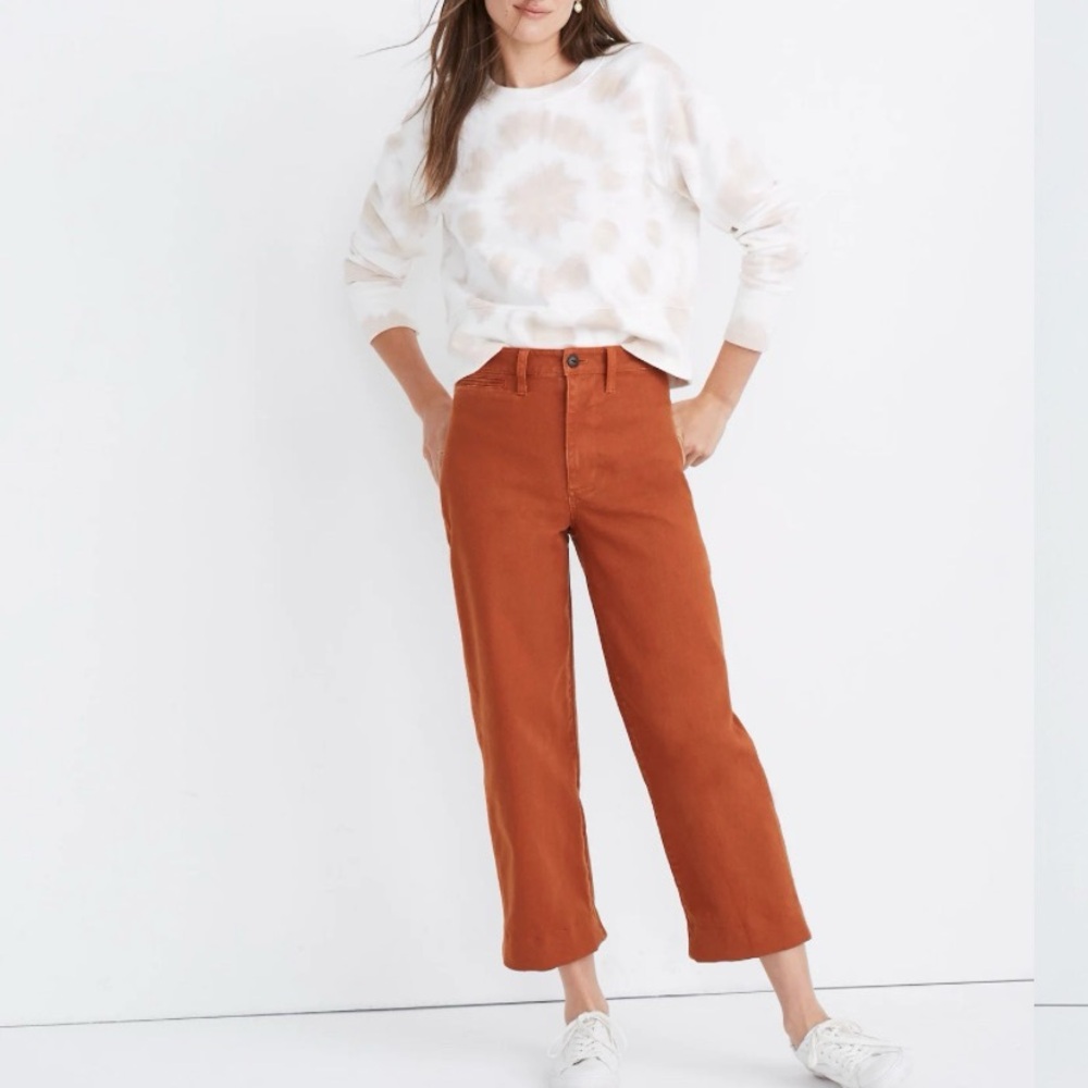 Madewell Slim wide leg Emmet Crop